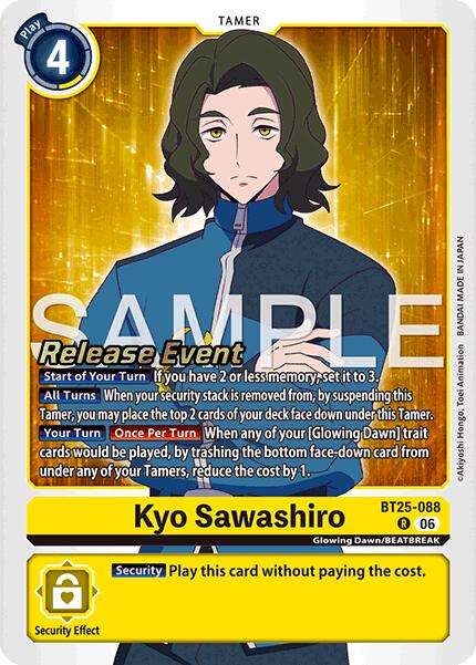 Kyo Sawashiro – Dual Revolution Release Event Cards (Digimon Card Game)