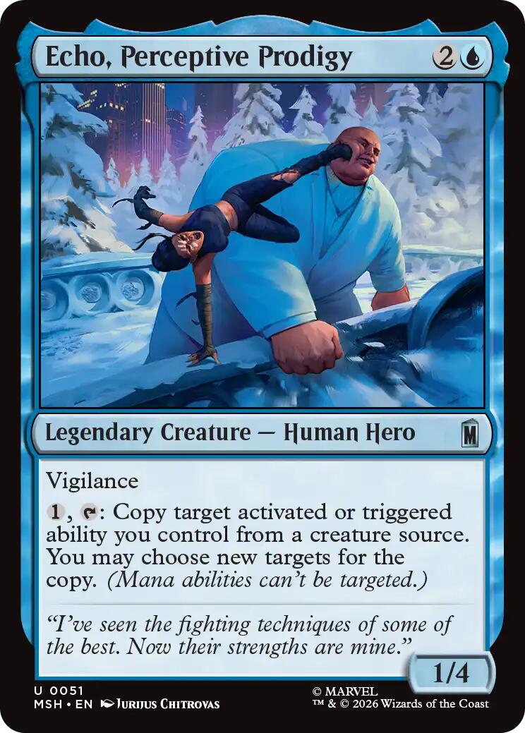 Echo, Perceptive Prodigy – Marvel Super Heroes (Magic: The Gathering)