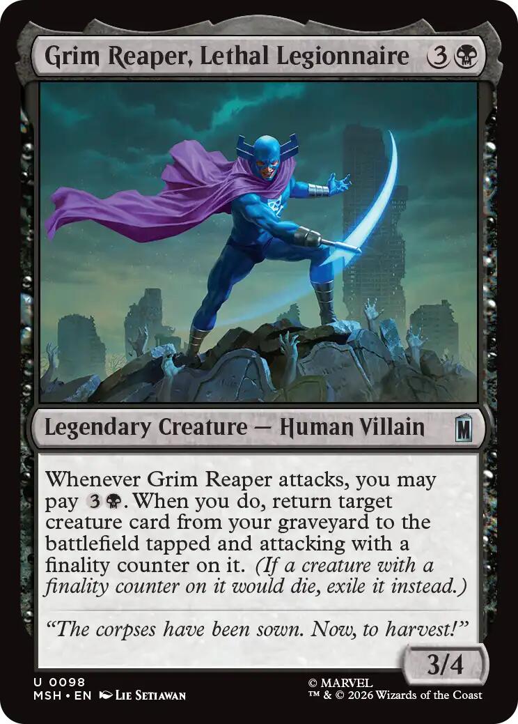 Grim Reaper, Lethal Legionnaire – Marvel Super Heroes (Magic: The Gathering)