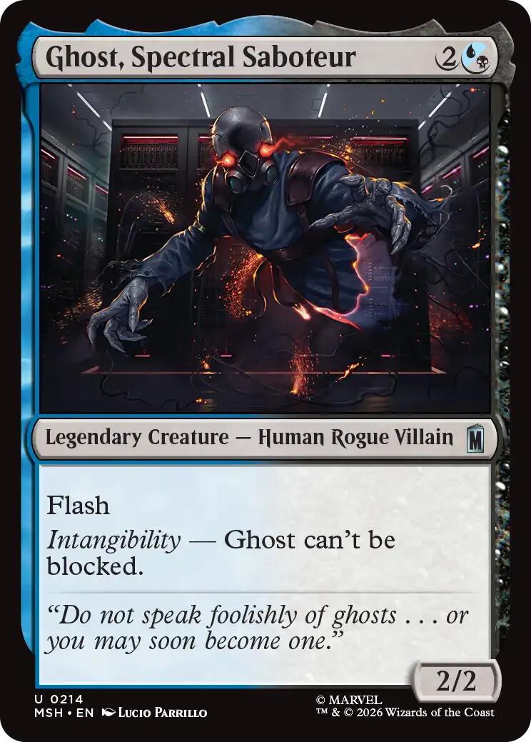 Ghost, Spectral Saboteur – Marvel Super Heroes (Magic: The Gathering)