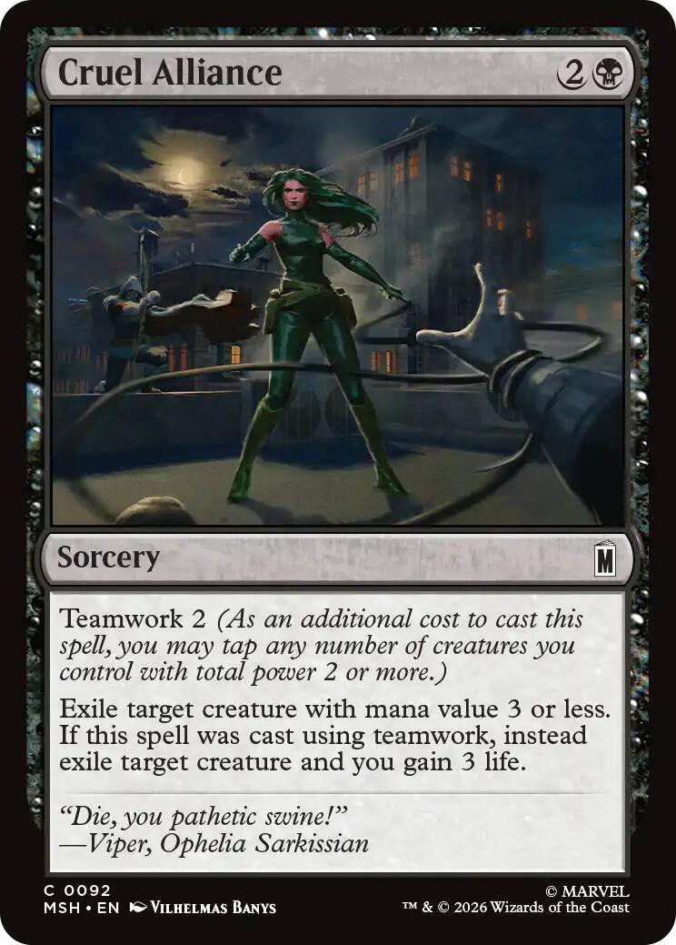 Cruel Alliance – Marvel Super Heroes (Magic: The Gathering)
