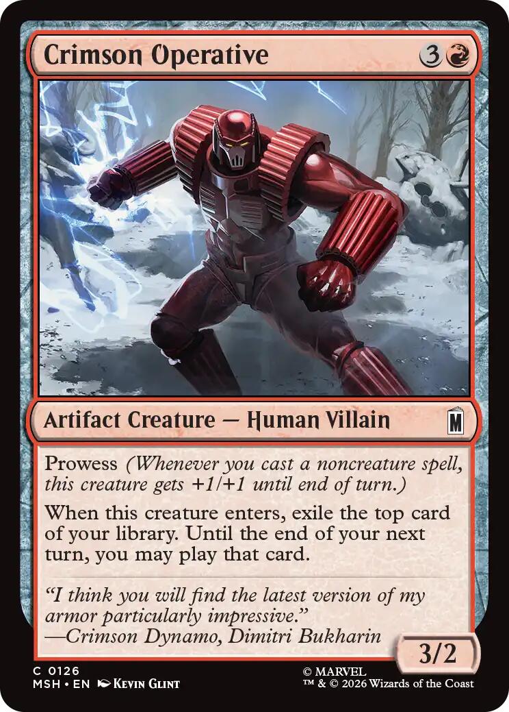 Crimson Operative – Marvel Super Heroes (Magic: The Gathering)