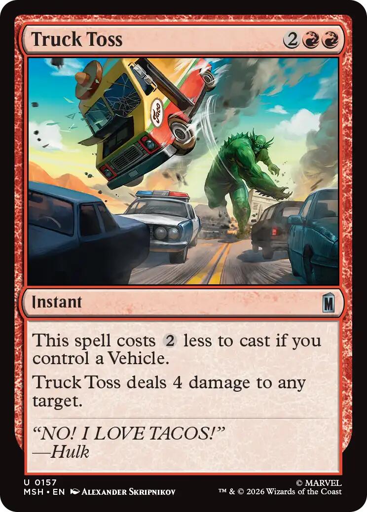 Truck Toss – Marvel Super Heroes (Magic: The Gathering)
