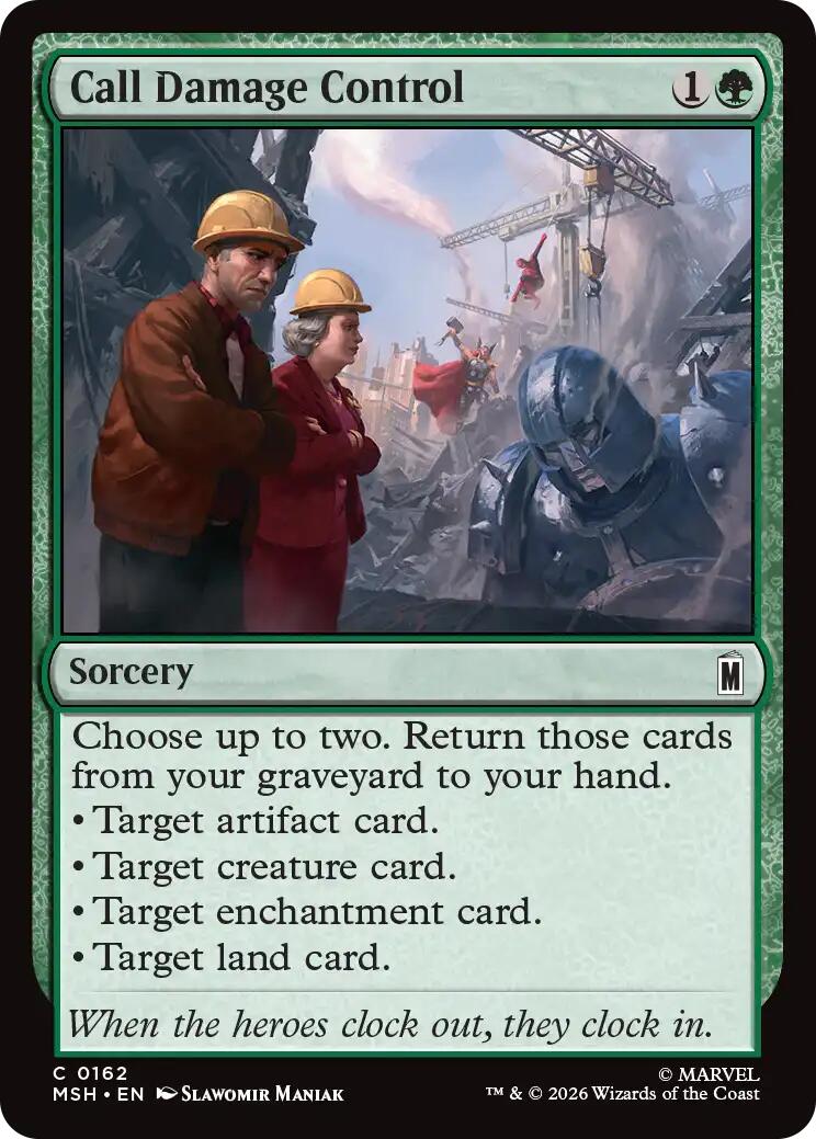 Call Damage Control – Marvel Super Heroes (Magic: The Gathering)