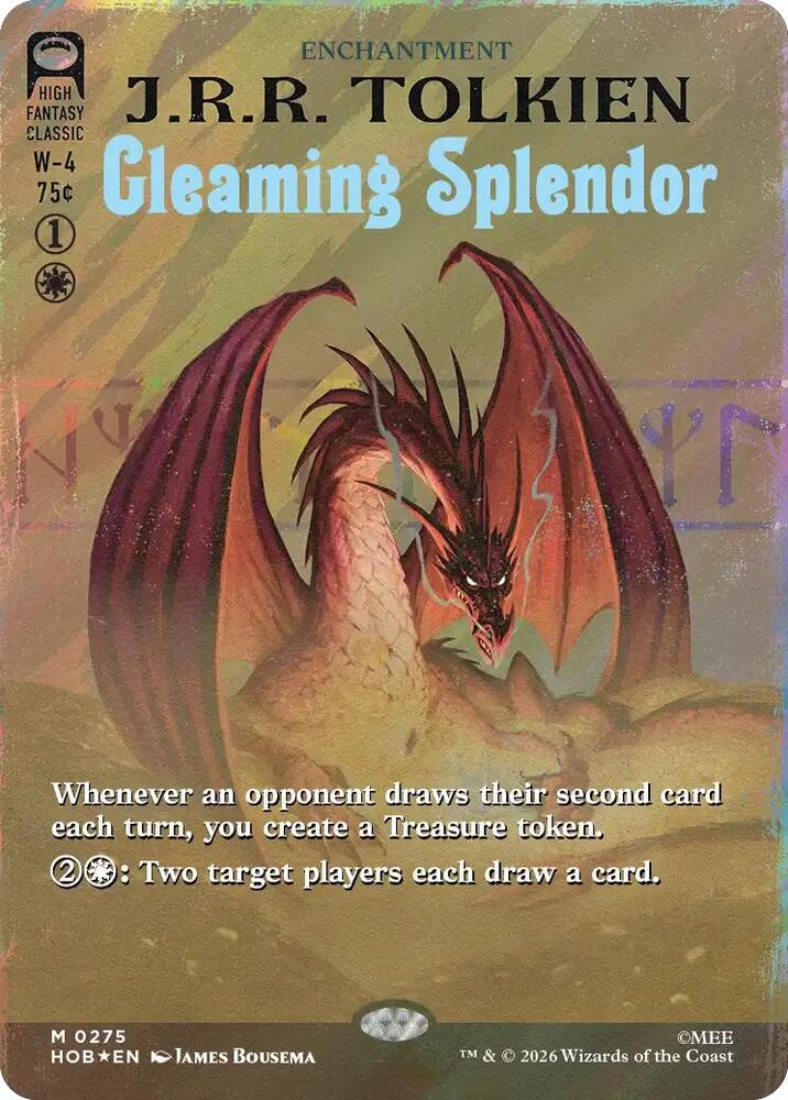 Gleaming Splendor (Borderless) (Surge Foil) - The Hobbit #275 - Foil - Near Mint