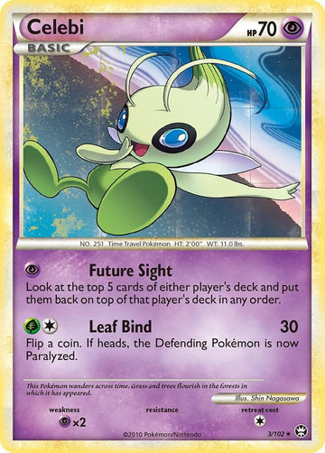 Celebi - Triumphant #3/102 - Holofoil - Lightly Played