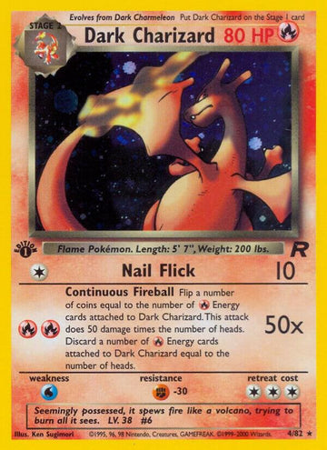 Dark Charizard - Team Rocket #04/82 - Unlimited Holofoil - Near Mint