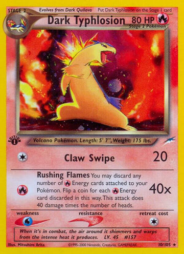 Dark Typhlosion - Neo Destiny #010/105 - Unlimited Holofoil - Lightly Played