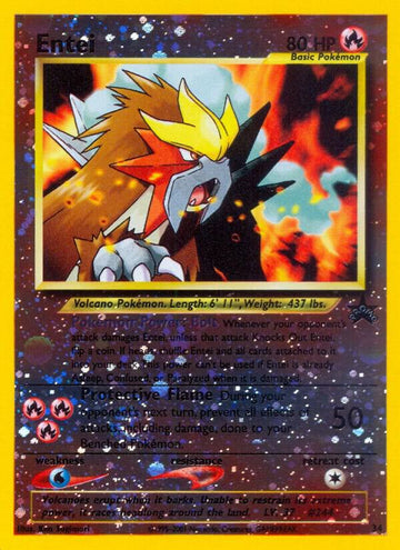 Entei - WoTC Promo #34/53 - Reverse Holofoil - Lightly Played