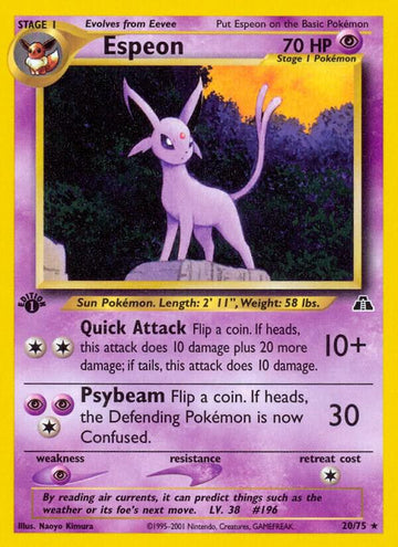 Espeon - Neo Discovery #20/75 - Near Mint