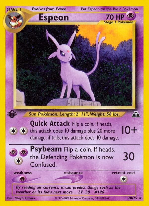 Espeon - Neo Discovery #20/75 - Near Mint