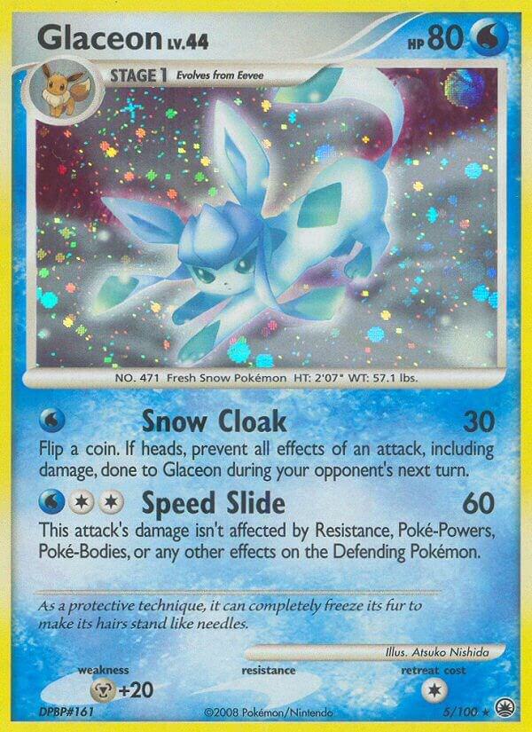 Glaceon (5) - Majestic Dawn #5/100 - Holofoil - Lightly Played