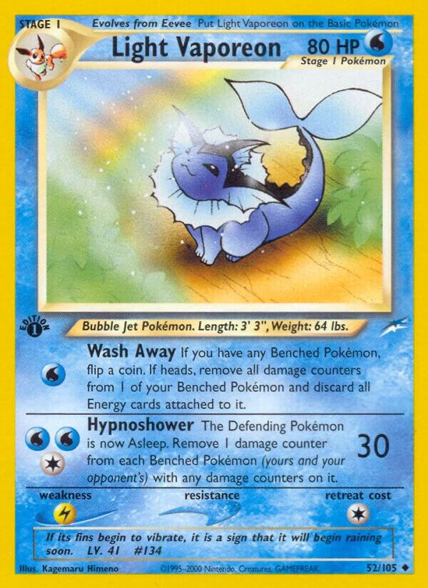 Light Vaporeon - Neo Destiny #052/105 - Near Mint