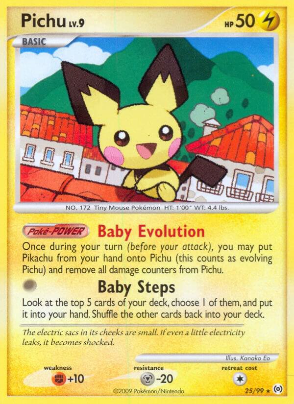 Pichu - Arceus #25/99 - Heavily Played