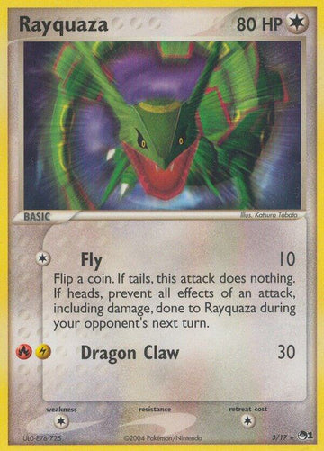 Rayquaza - POP Series 1 #003/017 - Holofoil - Lightly Played