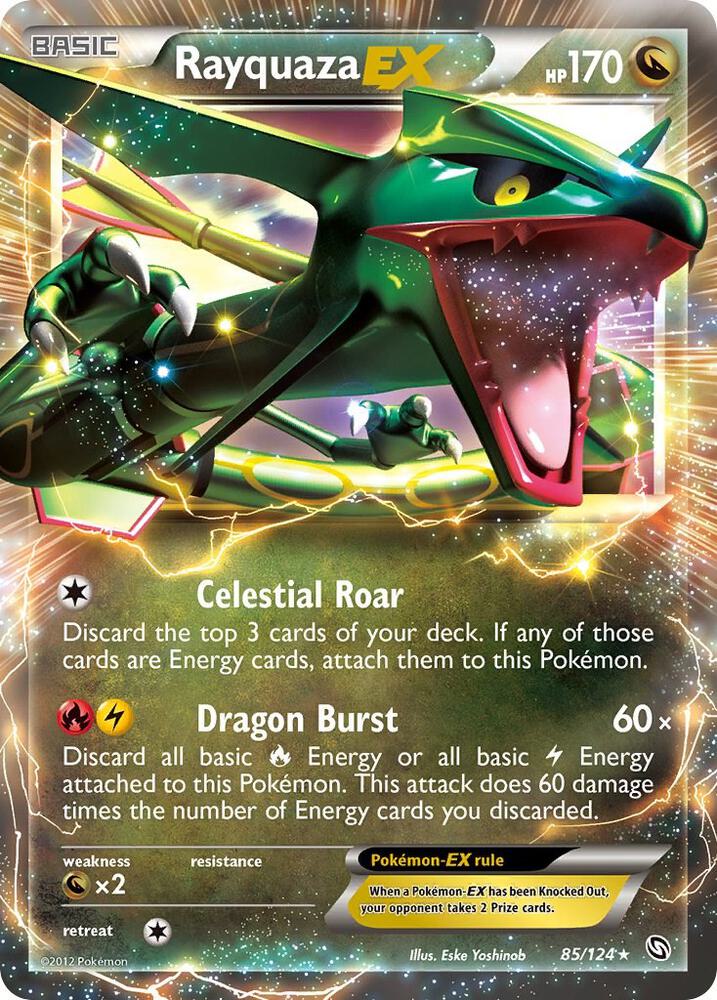 Rayquaza EX - Dragons Exalted #85/124 - Holofoil - Near Mint