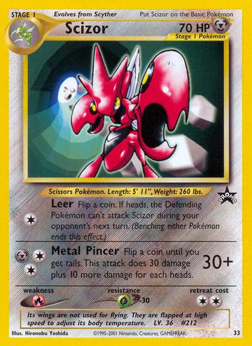 Scizor - WoTC Promo #33/53 - Near Mint
