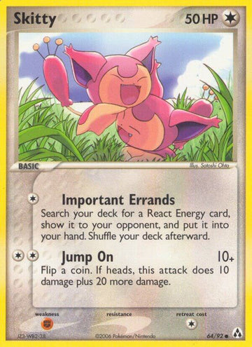 Skitty - EX Legend Maker #64/92 - Reverse Holofoil - Lightly Played