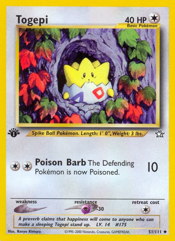 Togepi - Neo Genesis #051/111 - 1st Edition Normal - Lightly Played