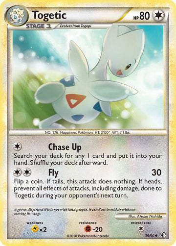 Togetic - Undaunted #39/90 - Reverse Holofoil - Lightly Played