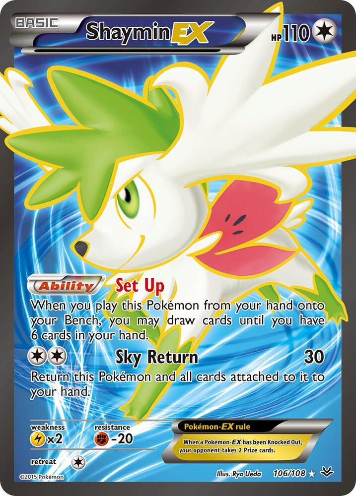 Shaymin EX - XY - Roaring Skies #106/108 - Holofoil - Near Mint