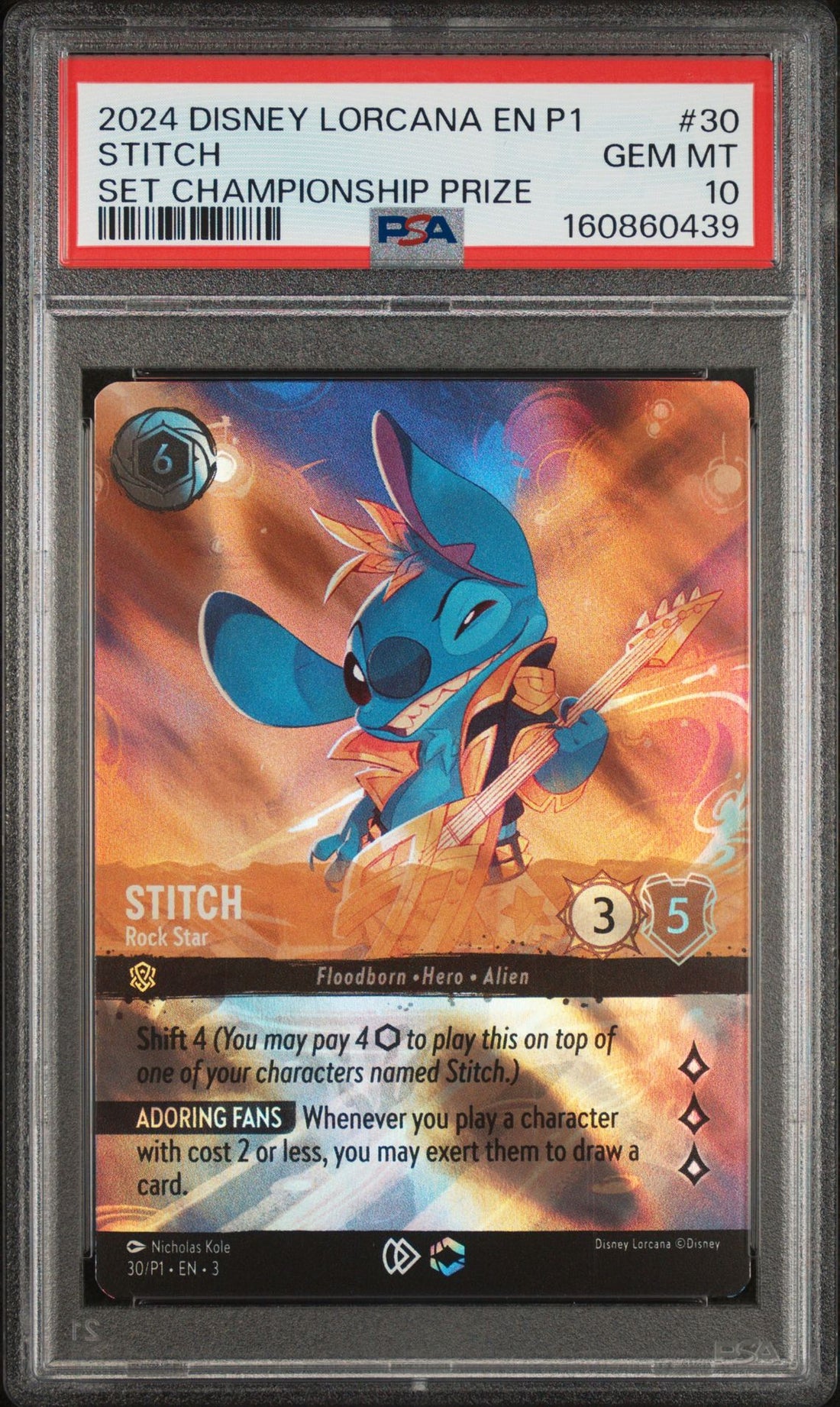 Stitch - Rock Star (Set Championship Prize) - Lorcana Promo P1 #30